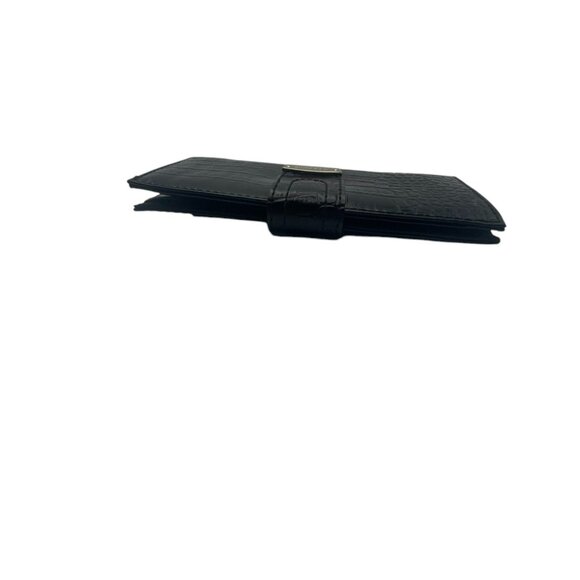 Liz Claiborne Faux Alligator Wallet - Black - Picture 4 of 8